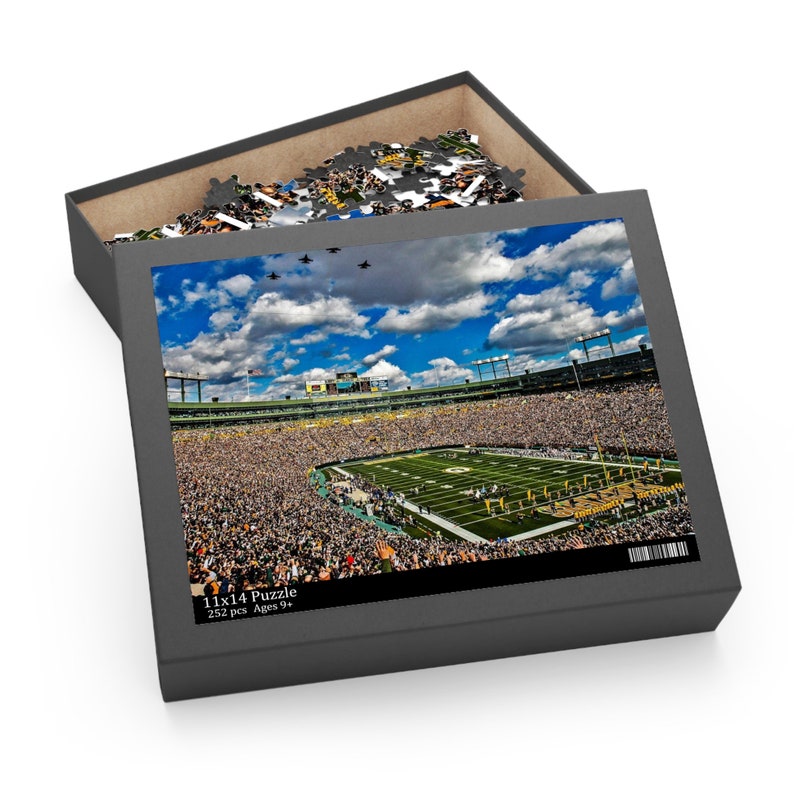 Lambeau Field Puzzle 252piece Green Bay Packers NFL Stadium Etsy