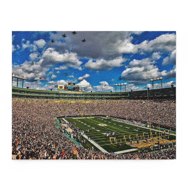 Lambeau Field Puzzle 252piece Green Bay Packers NFL Stadium Etsy