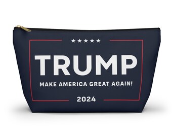 Trump MAGA Make America Great Again Bolsa de accesorios con fondo en T Regalo de aniversario del Día de la Madre