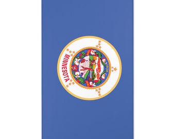 The ORIGINAL Minnesota State Flag large floor Area Rugs