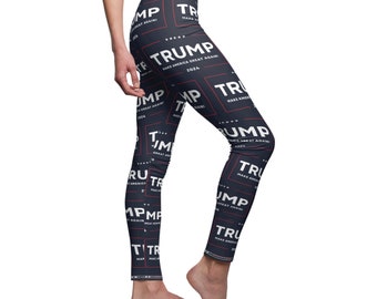 Trump 2024Make America Great Again Blauwe casual legging voor dames MAGAGA Store