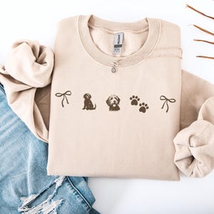 Goldendoodle Sweatshirt Cute Dog Lover Crewneck Cozy Doodle Mom Gift Comfort Colors Shirt Goldendoodle Christmas Gift for Goldendoodle Owner