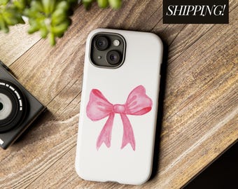 Coquette Pink Bow Phone Case Iphone 13 Case Iphone 12 Case Samsung Galaxy Case Google Pixel Case Iphone 15 Case Coquette Gift Iphone 11 Case
