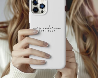 Funda para teléfono "Futura novia" Funda personalizada para teléfono de novia Regalo para recién casados Regalo para despedida de soltera Regalo de compromiso