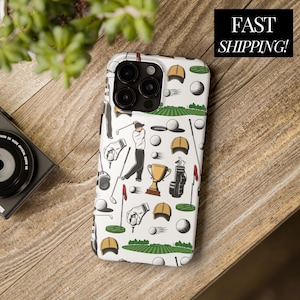 Coque de téléphone de golf personnalisée, cadeau de golfeur personnalisé pour papa, idée cadeau fête des pères, cadeau papa personnalisé, coque de téléphone de golf, idée cadeau golf