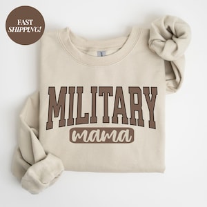 Military Sweatshirt Personalized Military Shirt Mom Gift Family Apparel Military Support Clothing Deployment Comfort Wear Patriotic Support