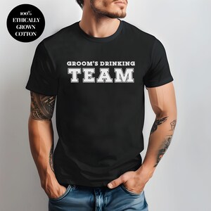 Funny Bachelor Party Shirt for Groom and Groomsmen Drinking Team Shirt Grooms Drinking Team Tee Bachelor Party Apparel Fun Groom Shirt