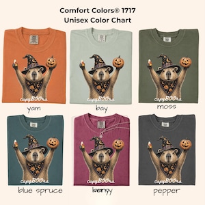 Capybara Halloween Shirt Witch Capybara Tee Cute Spooky Season Shirt Funny Fall Comfort Colors Tee CapyBOOra Capybara Halloween Tee TShirt image 8
