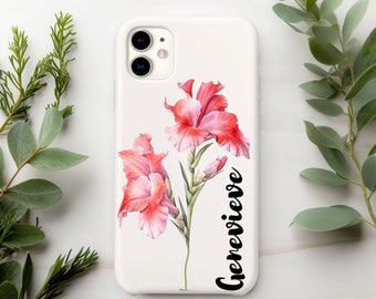 Custom Birth Flower Phone Case Personalized Birth Flower Phone Case Custom Phone Cases Personalized Phone Cases Cute Phone Cases Bridesmaid