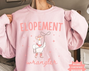 Elopement Wrangler BCBA Sweatshirt Funny ABA Therapist Shirt Goose Behavior Analyst Crewneck bcba Gift for Teacher RBT Behavior Analyst Top