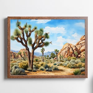 Joshua Tree National Park Print, Breathtaking Landscape Print, Rock Formation, Travel Print, Hiking Lovers Gift, Housewarming Gift