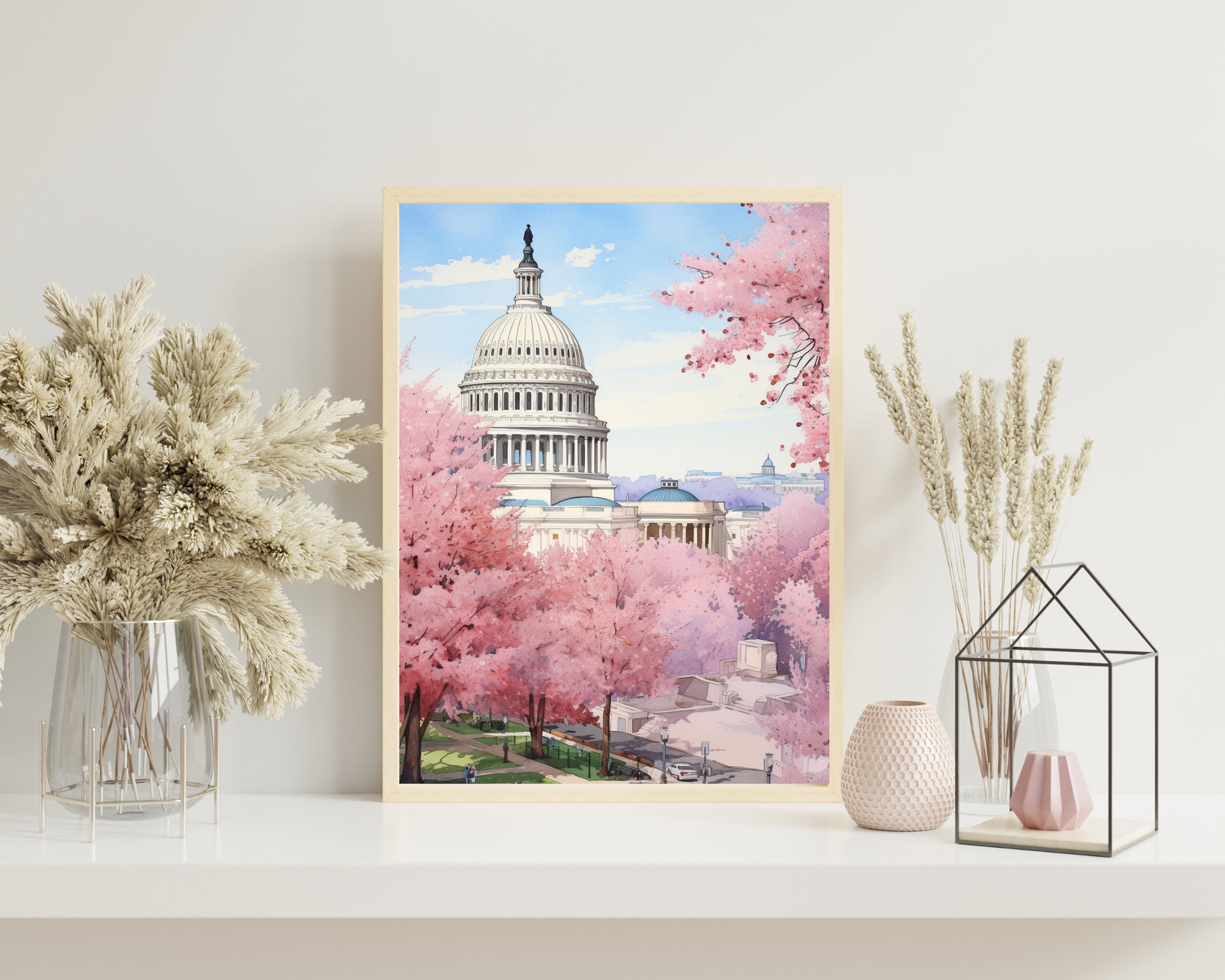 Capitol Blossoms Watercolor preview 2