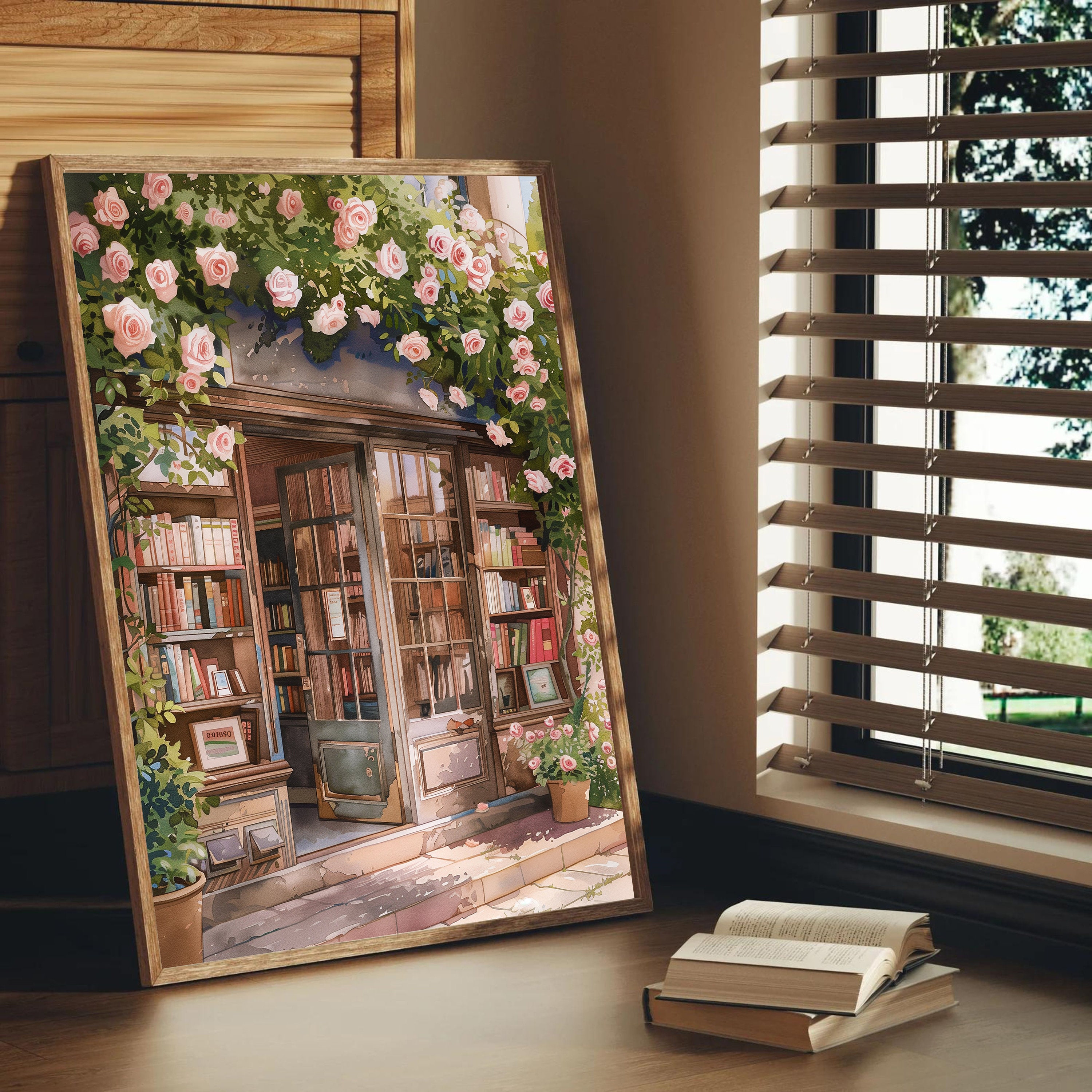 Bookstore Roses Vintage Charm preview 5