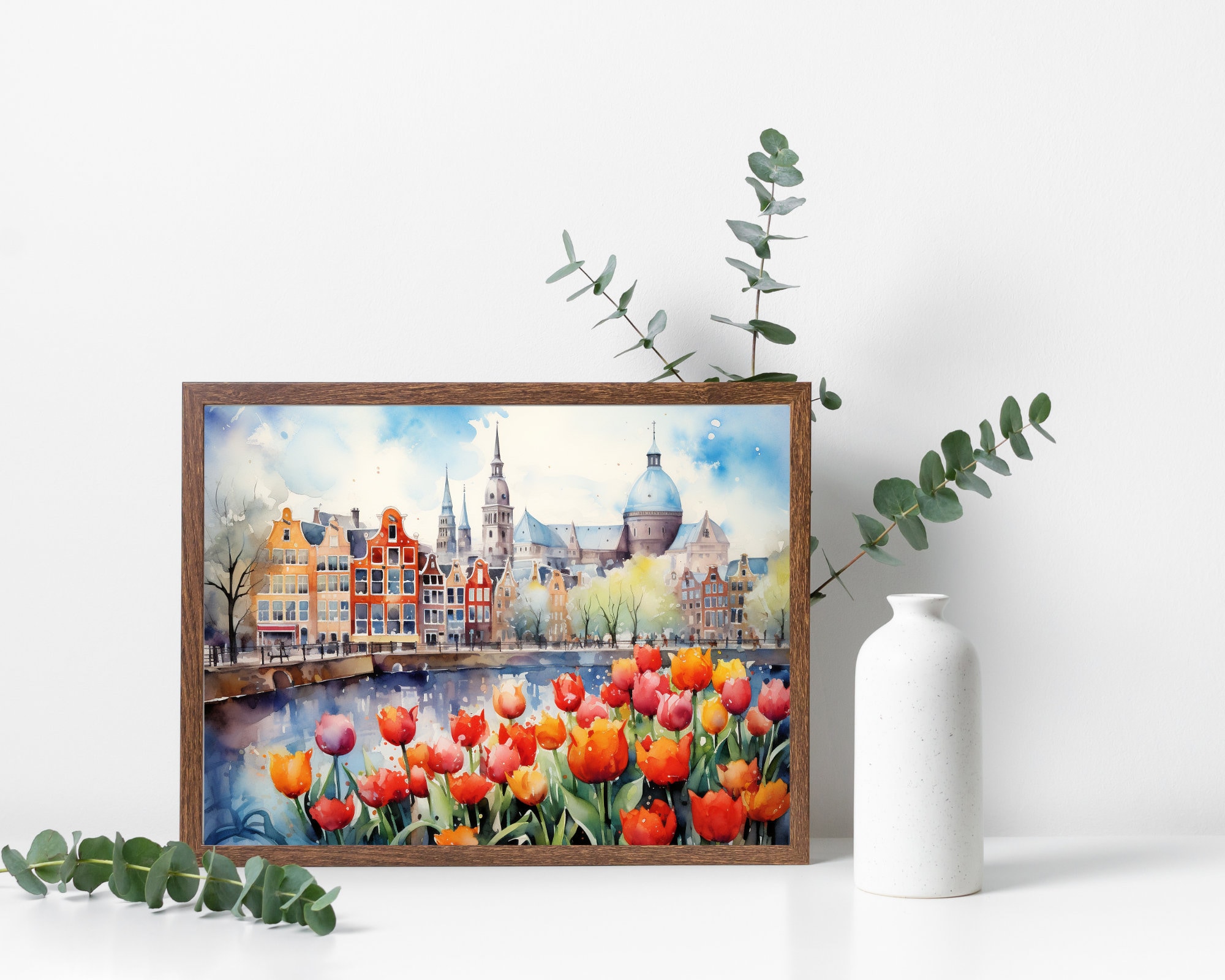 Amsterdam Tulips Colorful Field preview 5