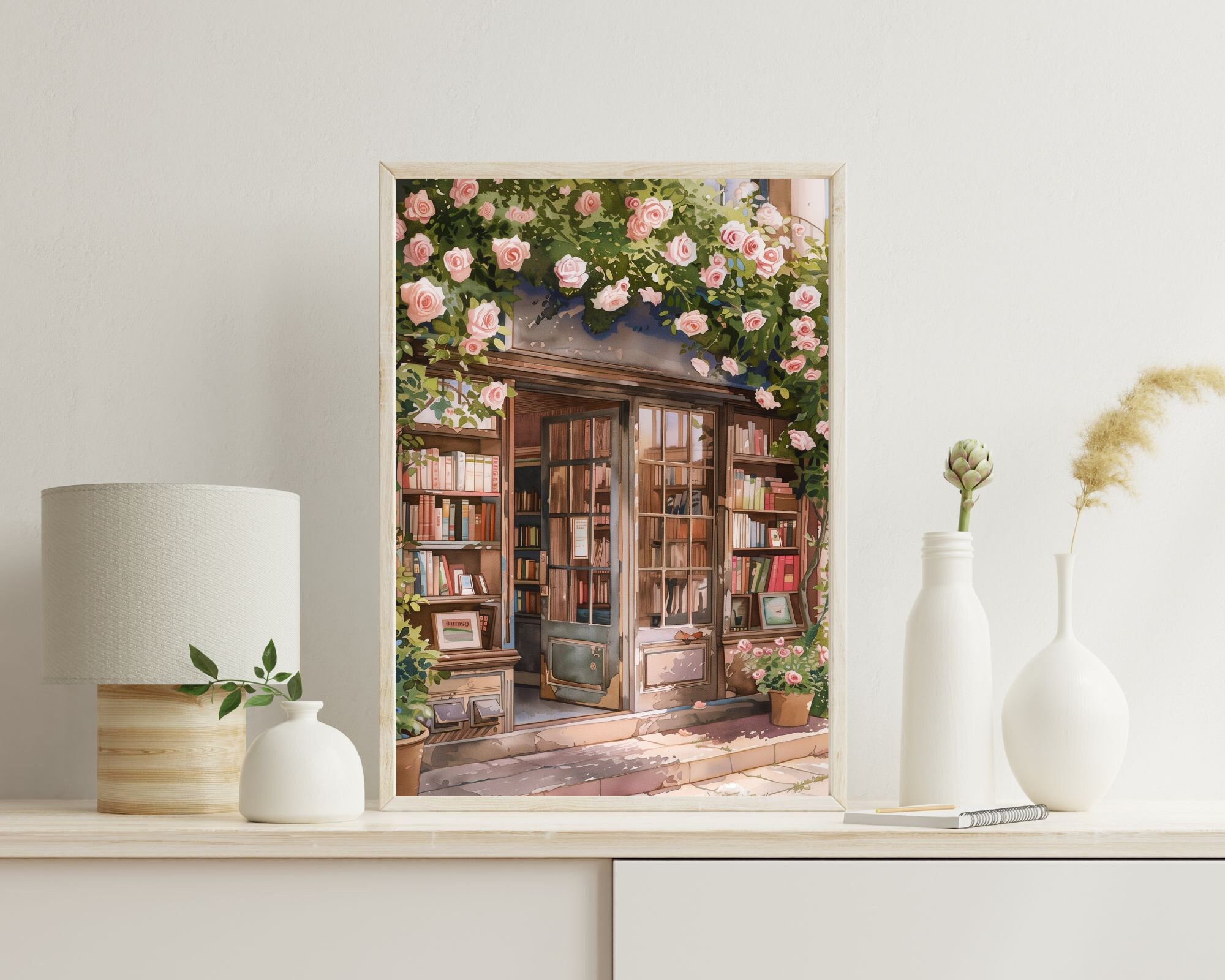 Bookstore Roses Vintage Charm preview 3