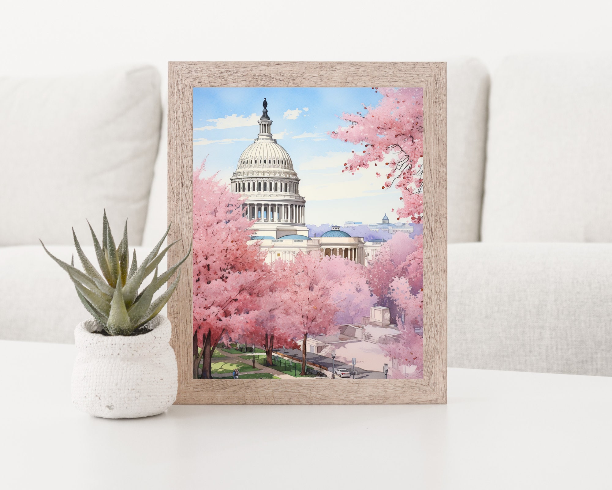 Capitol Blossoms Watercolor preview 4
