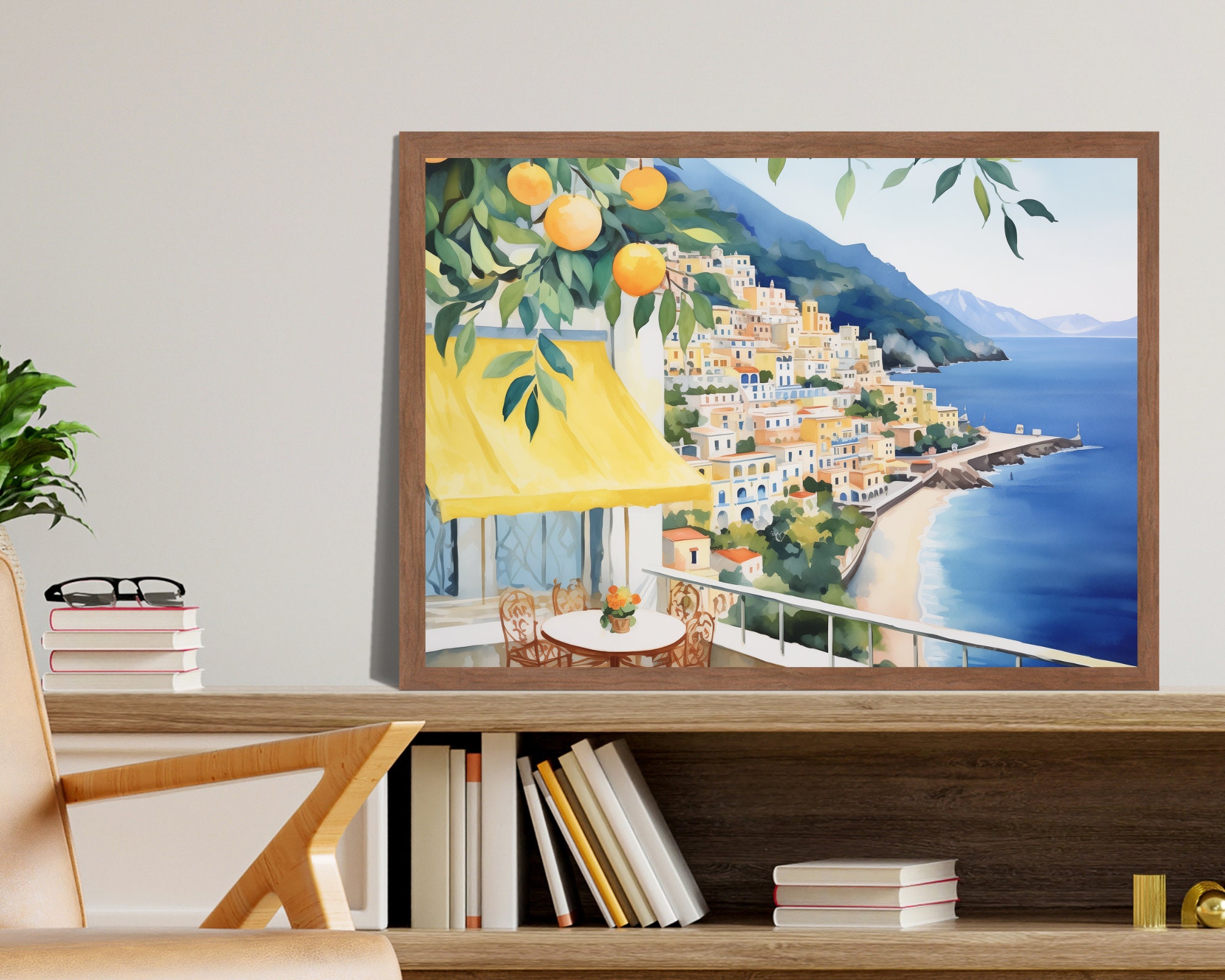 Amalfi Coast Watercolor Travel preview 4