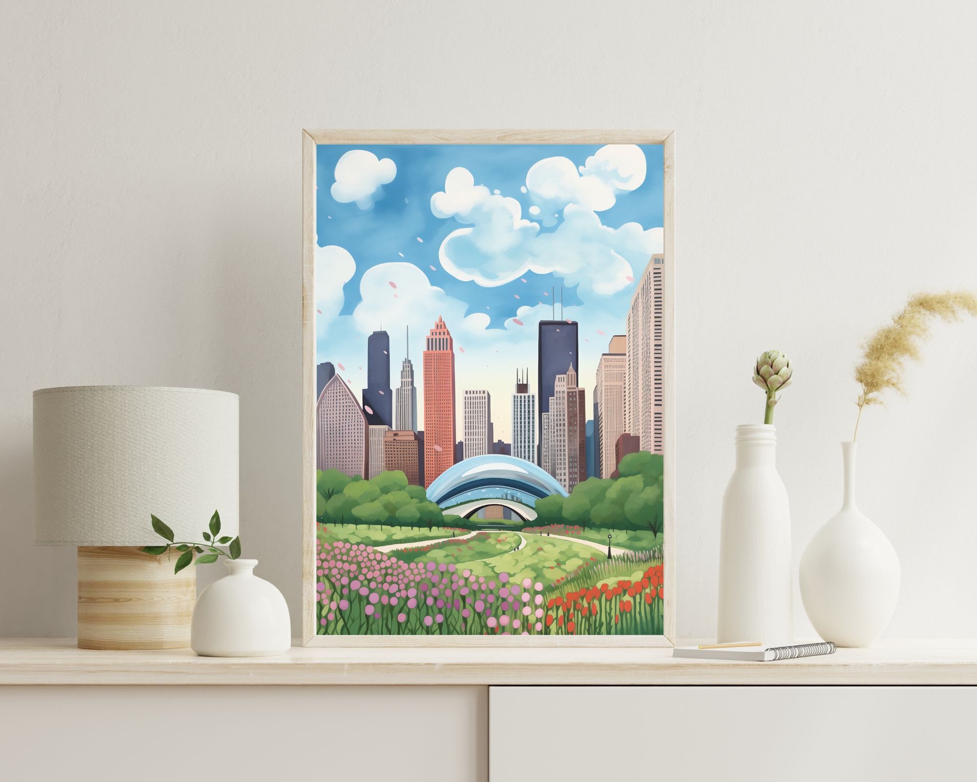 Chicago Bean Reflecting Skyline preview 3