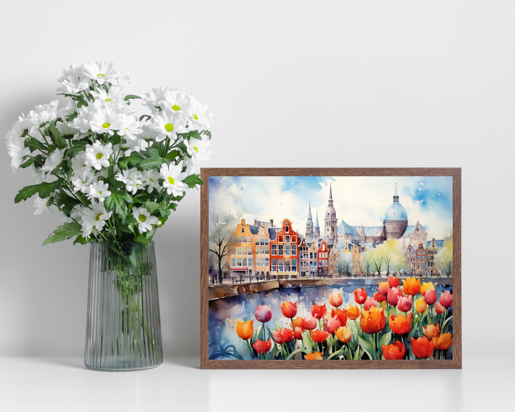 Amsterdam Tulips Colorful Field preview 2
