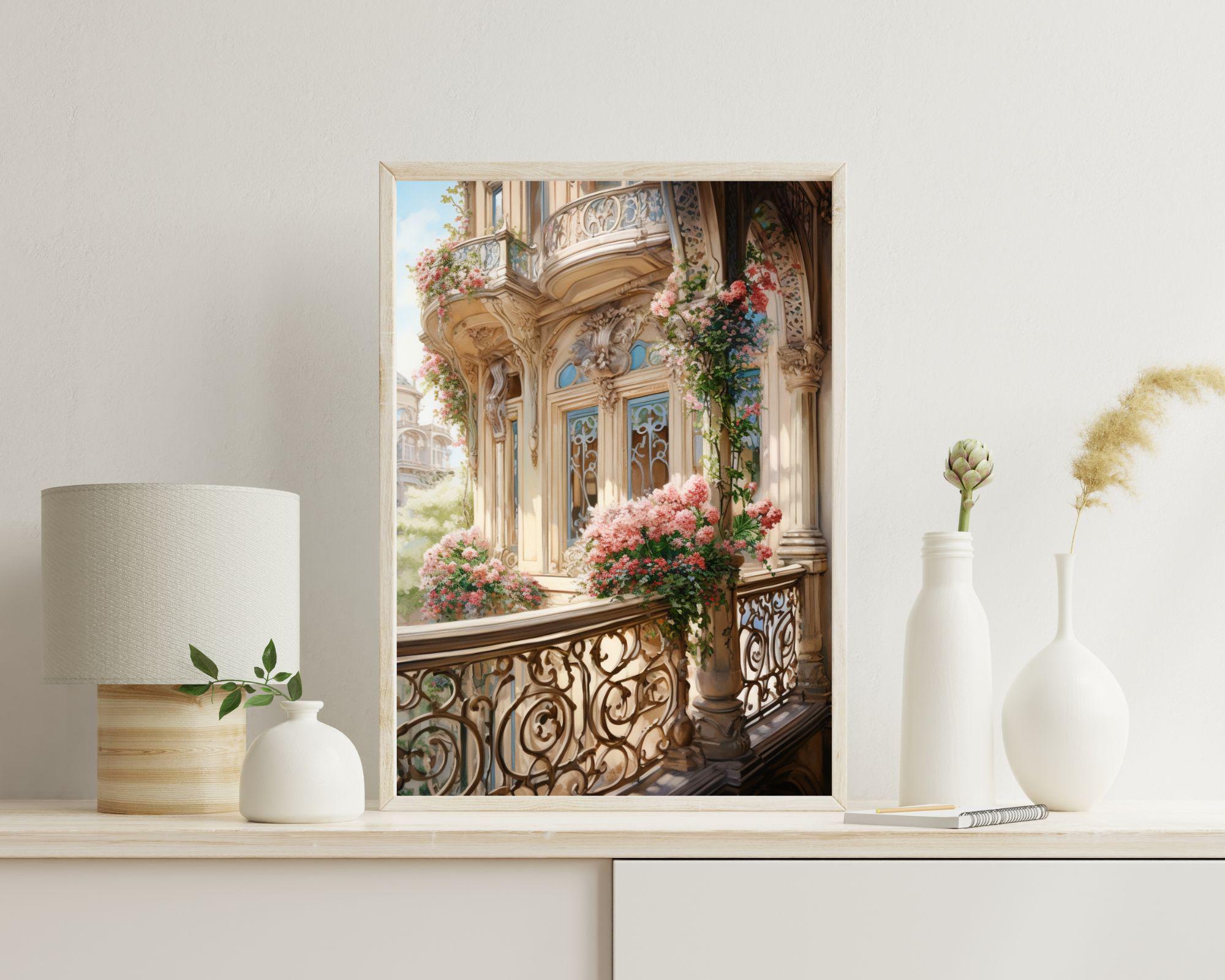 Vintage Floral Overflowing Balcony preview 2