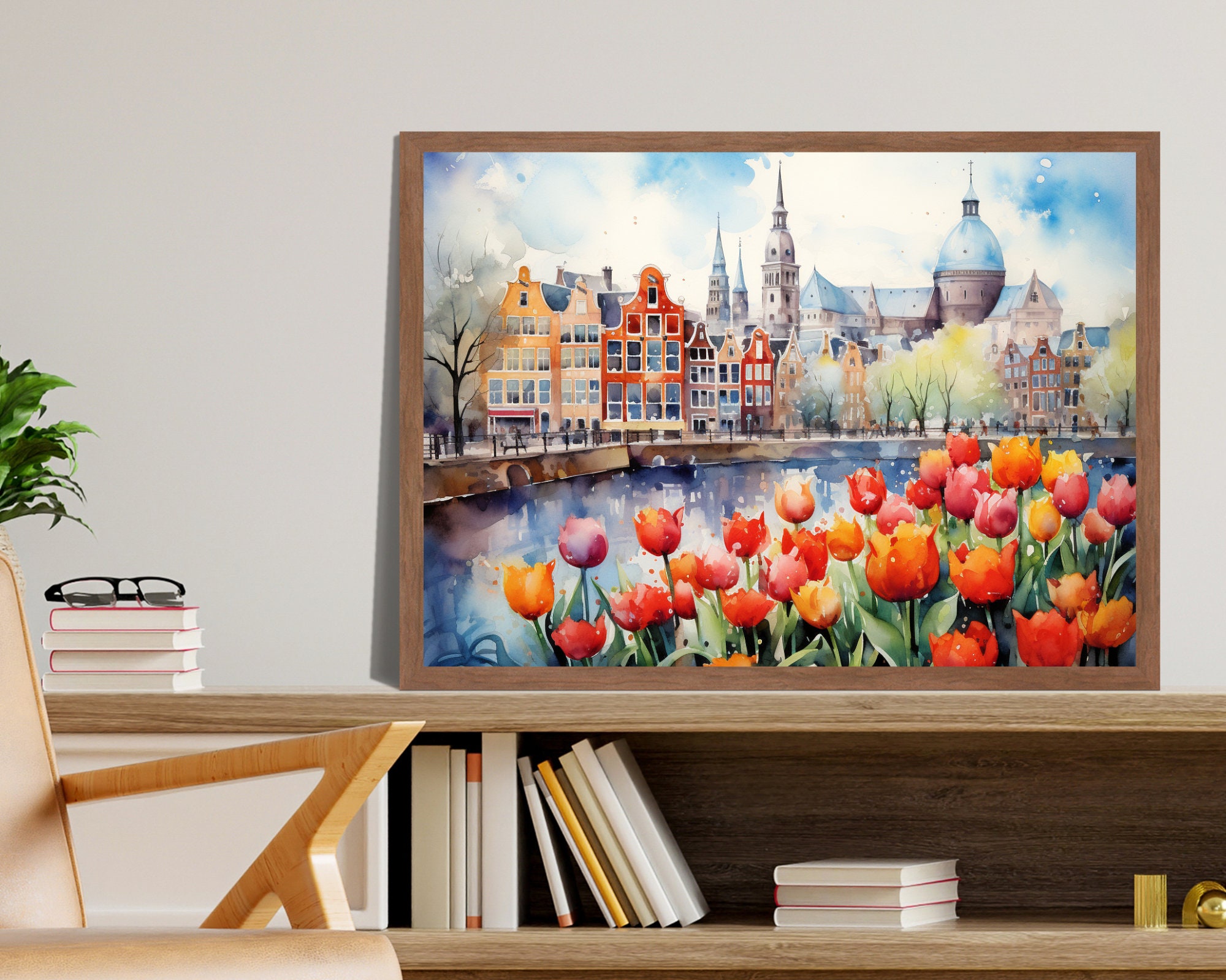 Amsterdam Tulips Colorful Field preview 3
