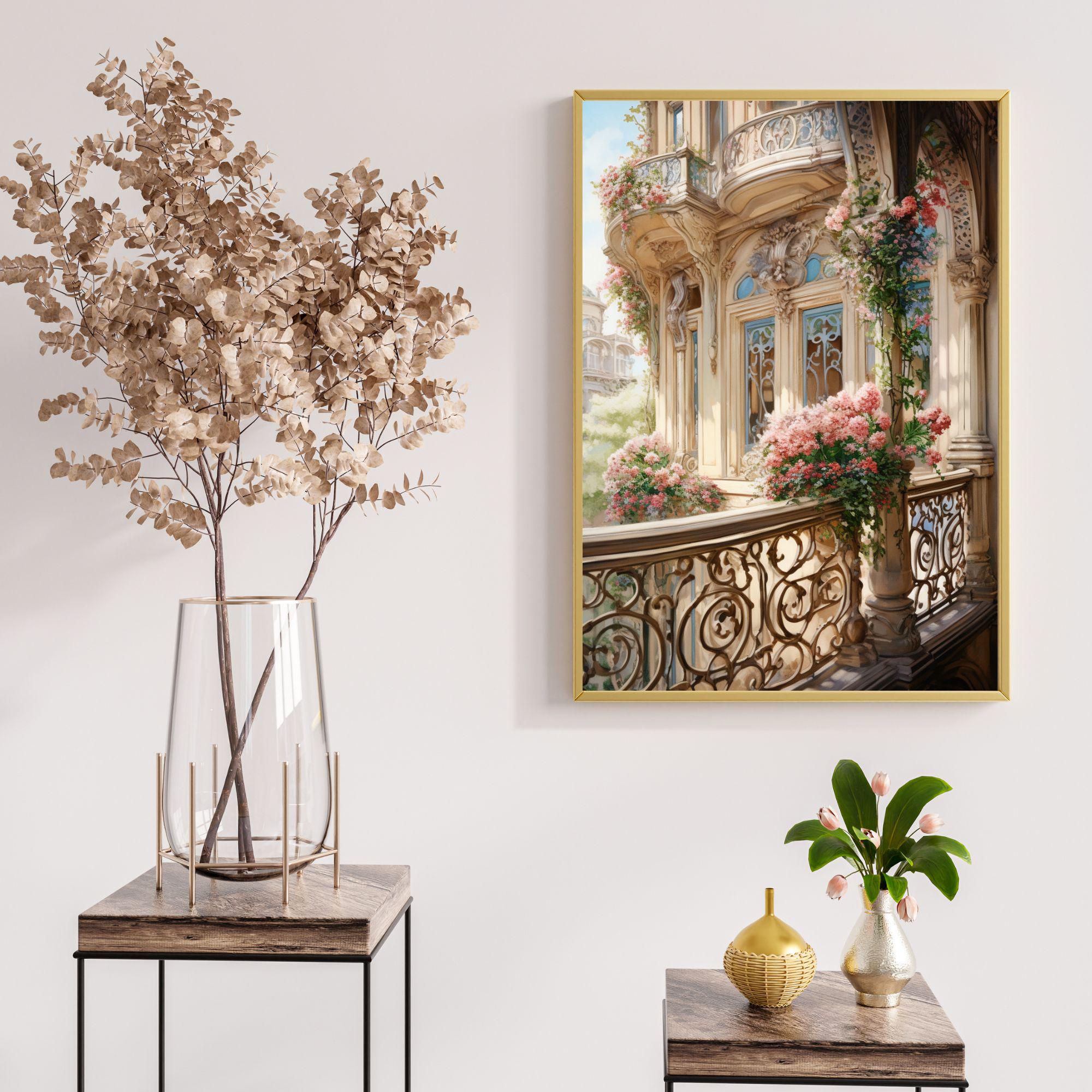 Vintage Floral Overflowing Balcony preview 4
