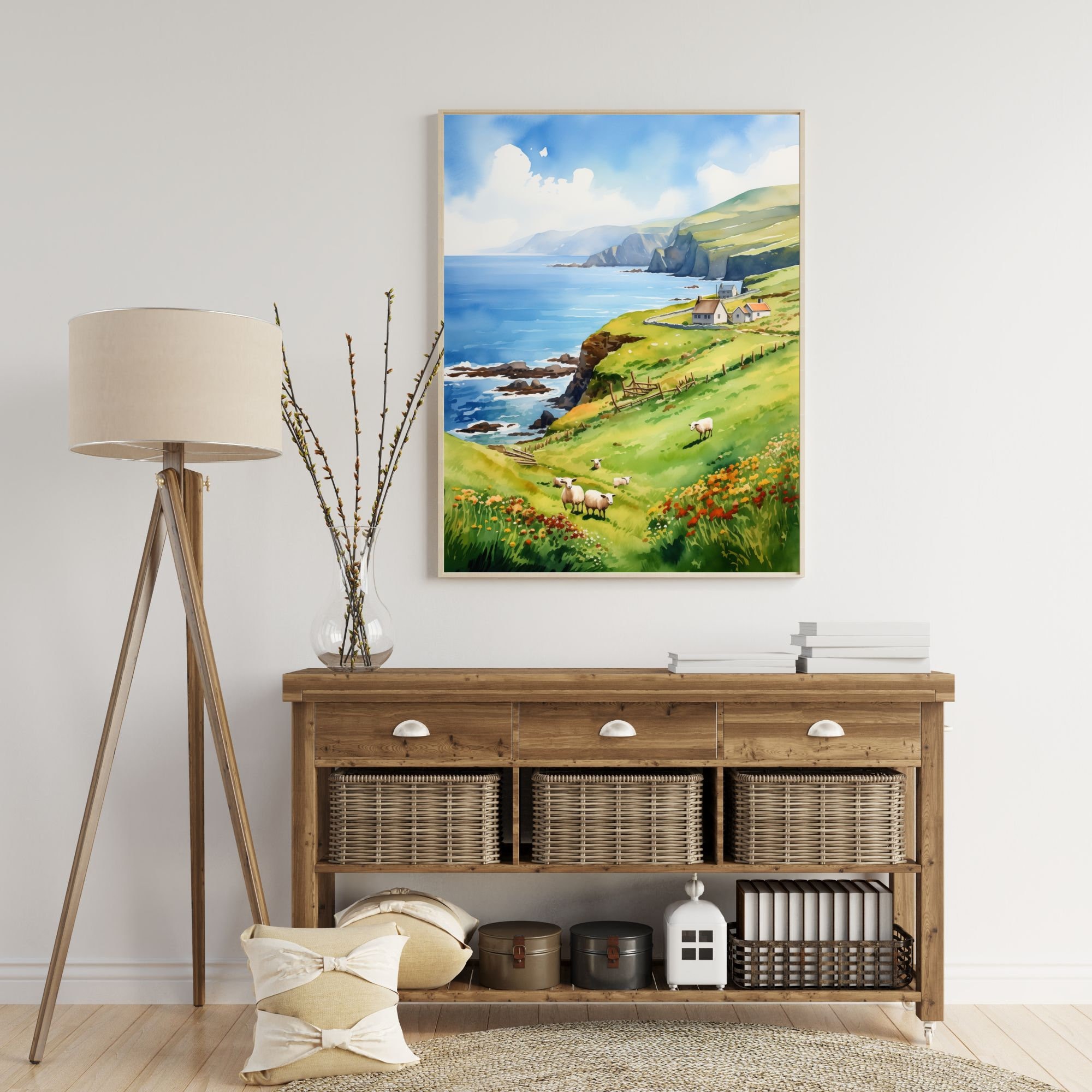 Ireland Coastal Meadow Landscape preview 3