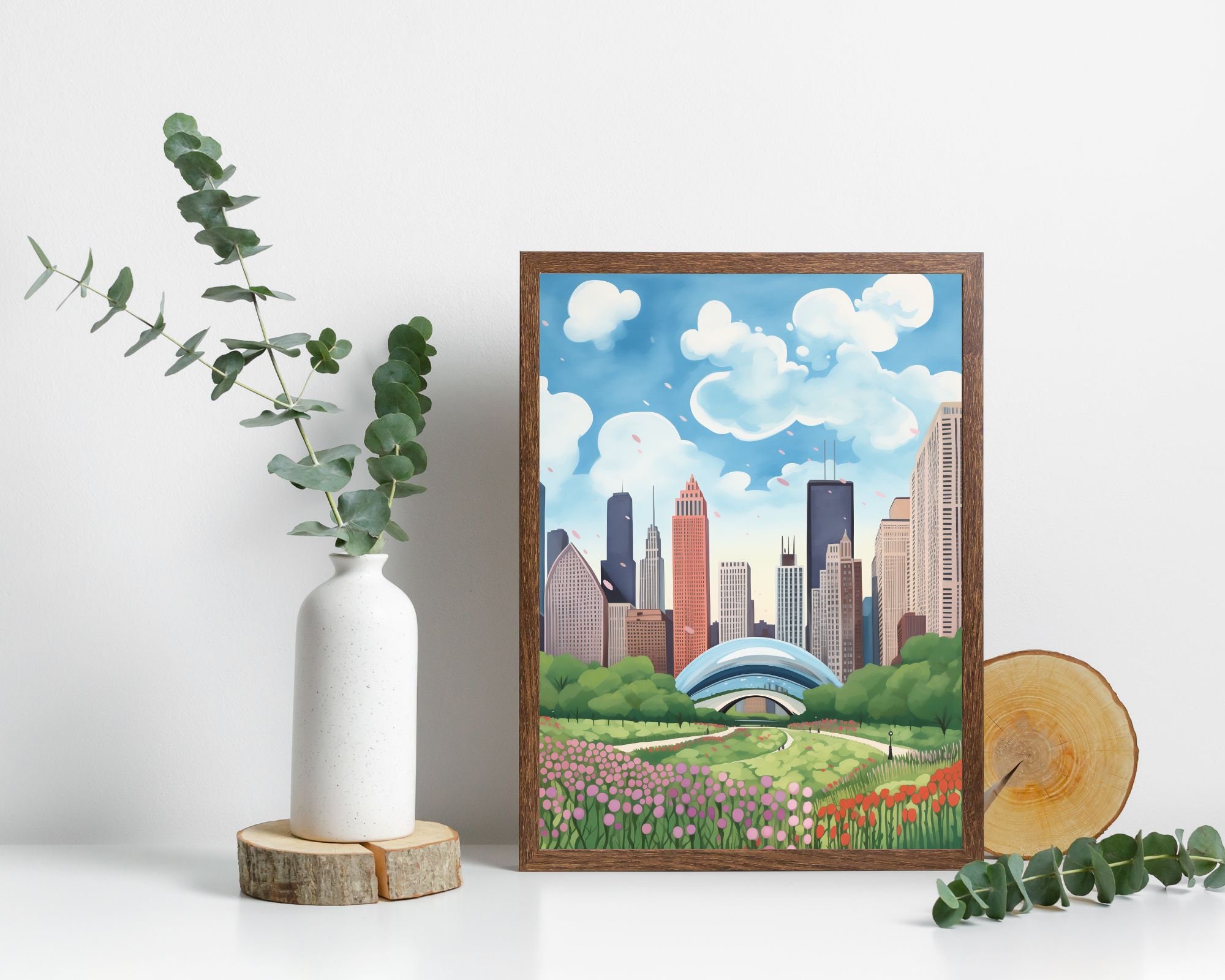 Chicago Bean Reflecting Skyline preview 5