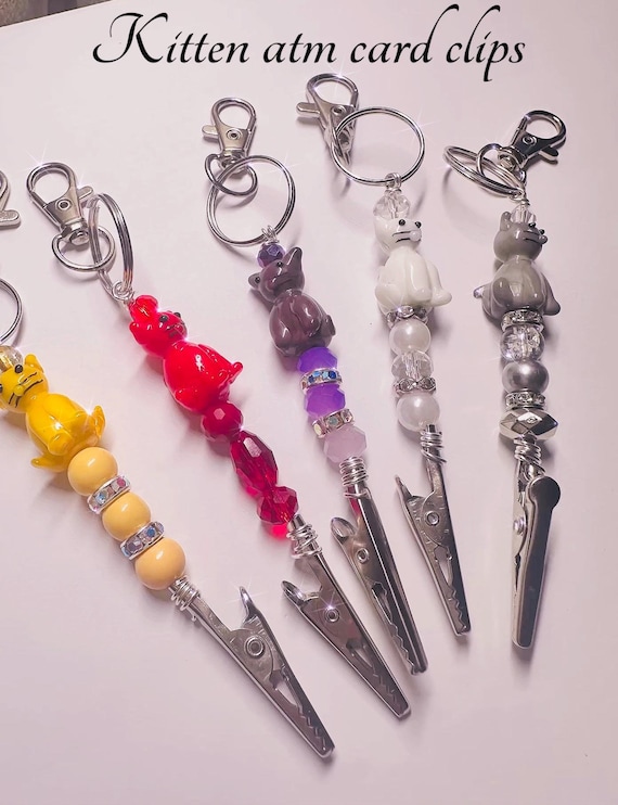 Atm card clip , Pick your purr-fect cat ATM card clip—meow or never!” Bracelet bud help nail protector tool one of our most popular designs