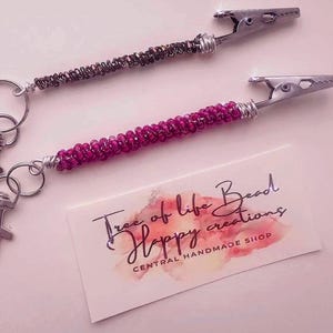 Pince pour carte bancaire, bracelet Buddy, porte-ongles long, attrape-cartes de débit, perles de verre Miyuki