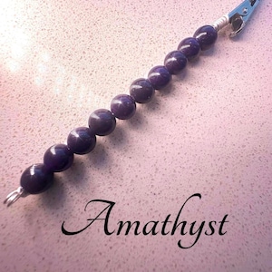 Pince pour carte de distributeur automatique en améthyste véritable, accessoire de bracelet baguette en cristal, compagnon de bracelet d'appoint pour ongles longs, pince pour porte-clés, protège-ongles