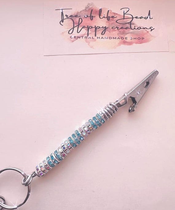 Sparkling Rhinestone ATM Card Clip - Glamorous Debit Card Holder and Long Nail Helper