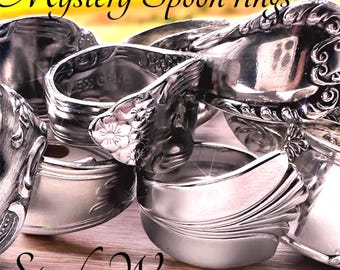 Spoon Ring Surprise! Bundles 2 for 15 , Unique Stainless Steel Rings – No Plain Designs, Handcrafted & Stylish Choose Your Size single wrap
