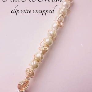 Fancy ATM-kaartclip lange spijkergrijper, parelarmbandhulp, armband Buddy - elegant gouddraadgewikkeld ontwerp, cliptool