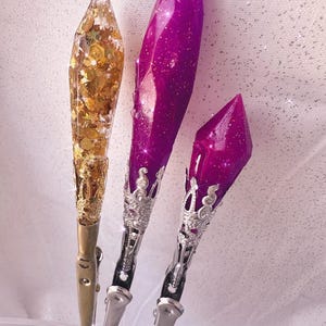 Herramienta de sujeción con cristales de resina: ¡agarrador de tarjetas ATM con colores llamativos y adornos! Hecho a mano, con cuentas y perfecto para fumadores o dedos olvidadizos: regalo