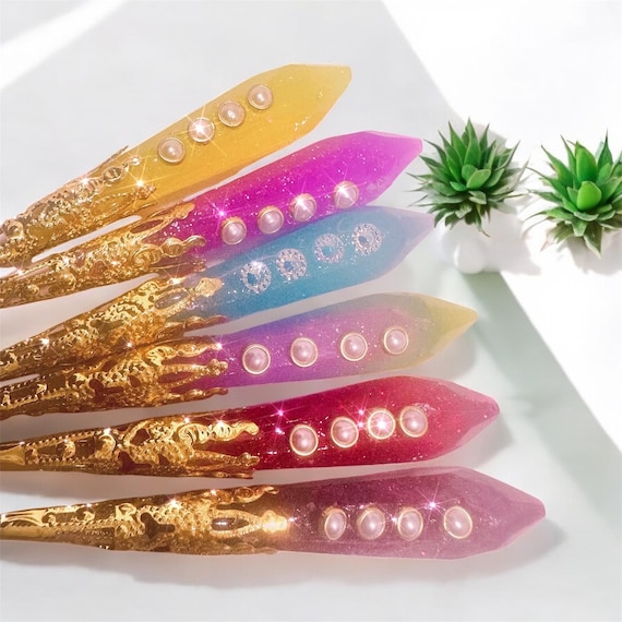 Resin Crystal Clip Tool – ATM Card Grabber with Bold Colors & Charms! Handmade, Beaded, and Perfect for Smokers or Forgetful Fingers – Gift