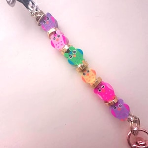 Kaartclip uil, chique clip, hulpje lange nagel, cadeauclip rokers, hulpje armbandknopje,