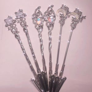Clip voor pinautomaat. Celestial Magic lange nagelhelper Smoke Clip cadeau Maan-, ster- en vlamontwerp,