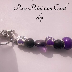 Pootafdruk ATM-kaartclip, dierenliefhebber, kat, hond, lange nagel, helper armband buddy, armbandhelper,