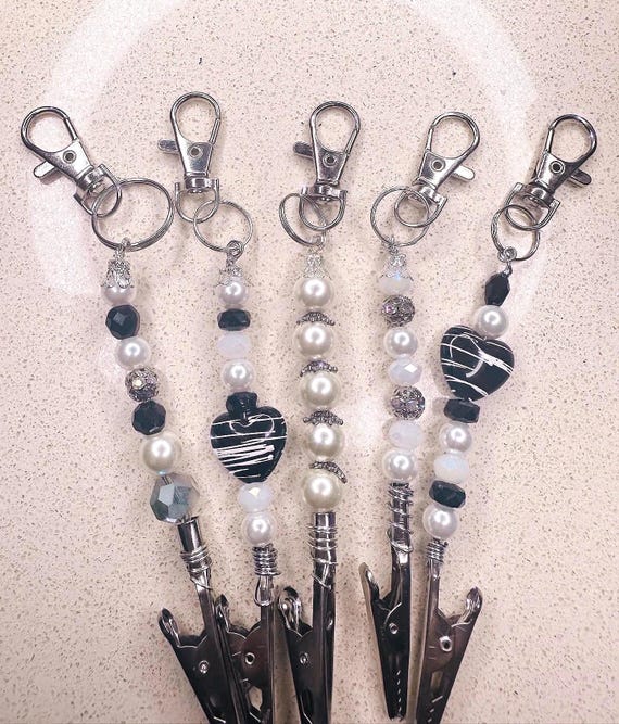 Crystal card clips, atm card clip, debit card clip crystal key chain, trendy long nail tool, 5  inch , wand clip
