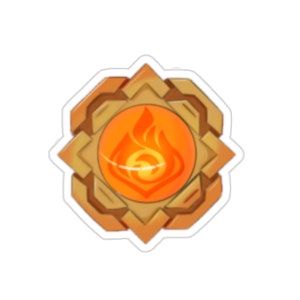 Genshin Stickers- Liyue Style Pyro Vision