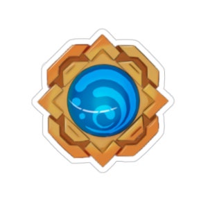 Genshin Stickers- Liyue Style Hydro Vision