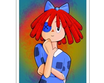 Sticker Ragatha-Amazing digitaal circusportret