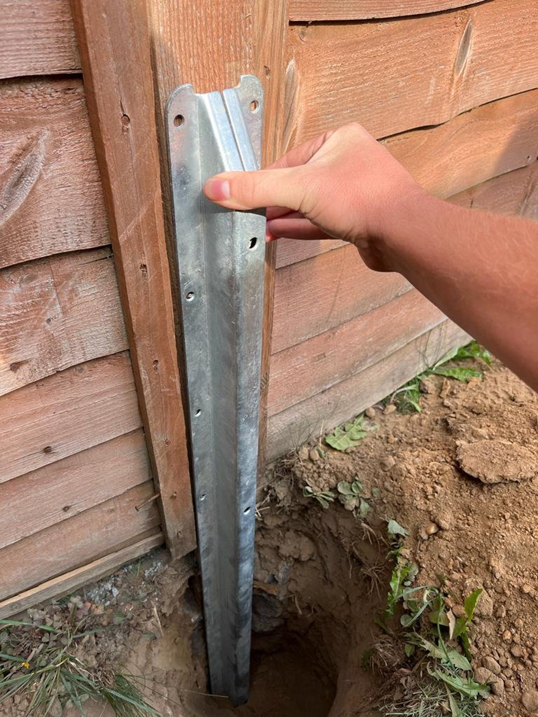 Galvanised Steel Fence Post Repair Spur Etsy