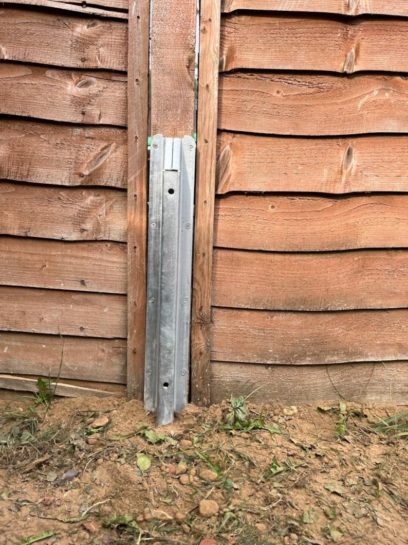 Galvanised Steel Fence Post Repair Spur Etsy