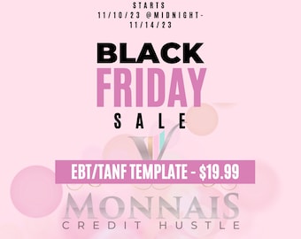 V. Monnai's Credit Hustle EBT/TANF Template