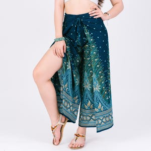 Sarong Wrap Pants Wickelhose Wide Leg Palazzo Pants , boho Pants Bohemian Trousers Comfy Summer Pants Boho Yoga Trousers Wrap Pants