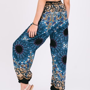 Comfy Summer Trousers – Boho Yoga Pant, Flowy Hippie Pants, Drawstring Rayon Pants, Womens Harem Trouser, Festival Hippy Pants Home64Studio