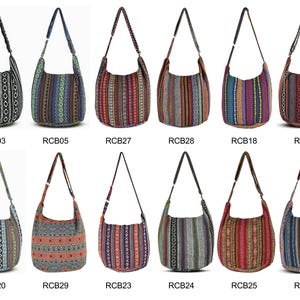Handmade Cotton Boho Sling Bag: Ethnic Crossbody Travel Purse image 7