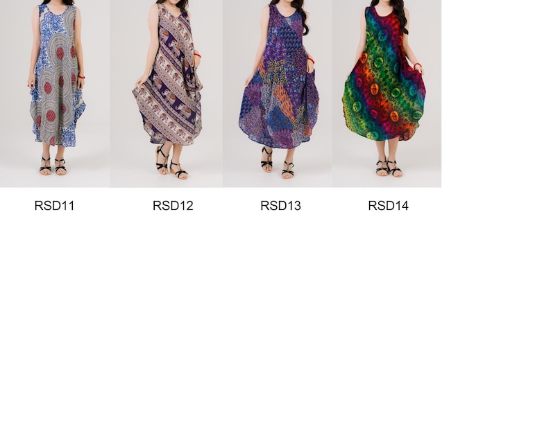 Lightweight sleeveless dressed in rainbow print. A flattering summer staple for women who love bold, colorful fashion.